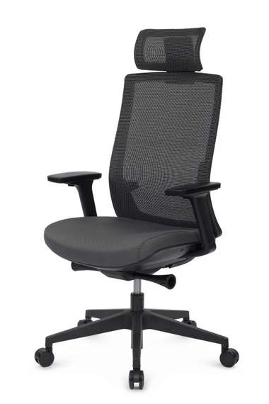 Кресло Forum CH-312A Черный пластик/Серый