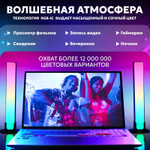 Светодиодная умная RGB настольная светильник-лампа с пультом управления и Bluetooth
