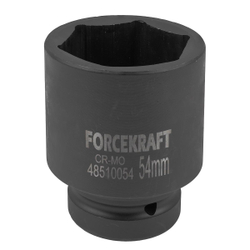 Головка ударная глубокая 1'', 54мм (6гр.) FORCEKRAFT FK-48510054