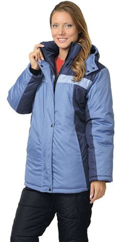 Куртка ИТР женская Синяя с голубым