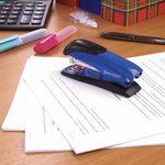 Степлер №24/6, 26/6 металлический BRAUBERG "Office Expert", до 25 листов, синий, 228594