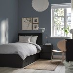 Каркас кровати с 2 ящиками для хранения - IKEA MALM, 200х90 см, черный, МАЛЬМ ИКЕА