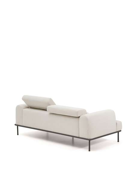 3-местный диван Aurum цвета экрю с откидывающимся подголовником