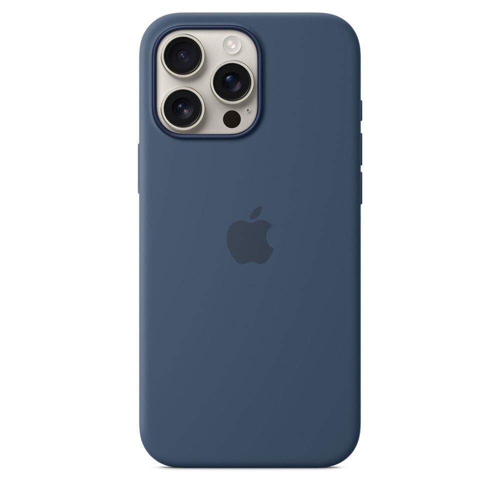 Силиконовый чехол для iPhone 16 Pro Синий