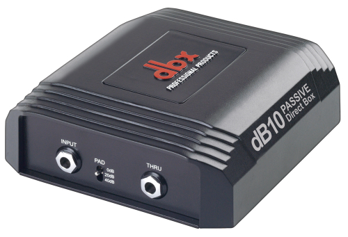 dbx dB10 - пассивный трансформаторный директбокс. Hi-Z 1/4' TS вход, параллельный