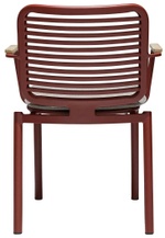 Кресло металлическое с подушкой Tagliamento Armona, терракотовый, светло-бежевый