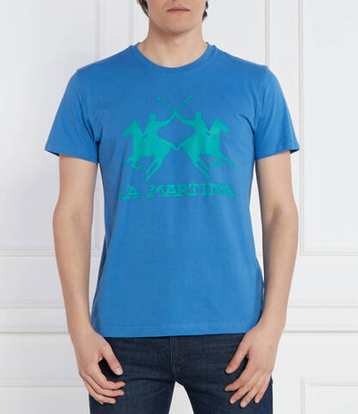 Футболка La Martina - голубой(YMR001 JS206)