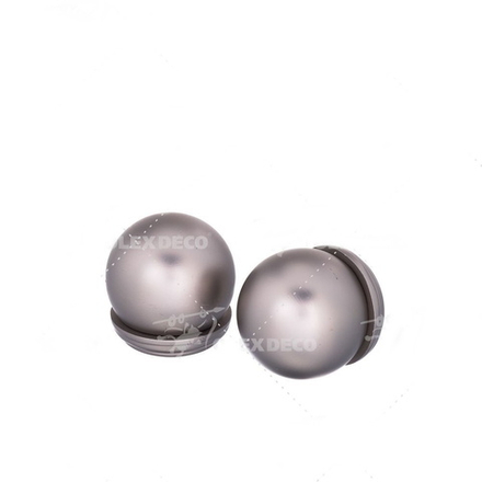 Наконечники "Тоди макс" для труб кованых карнизов d19 мм, цвет хром матовый