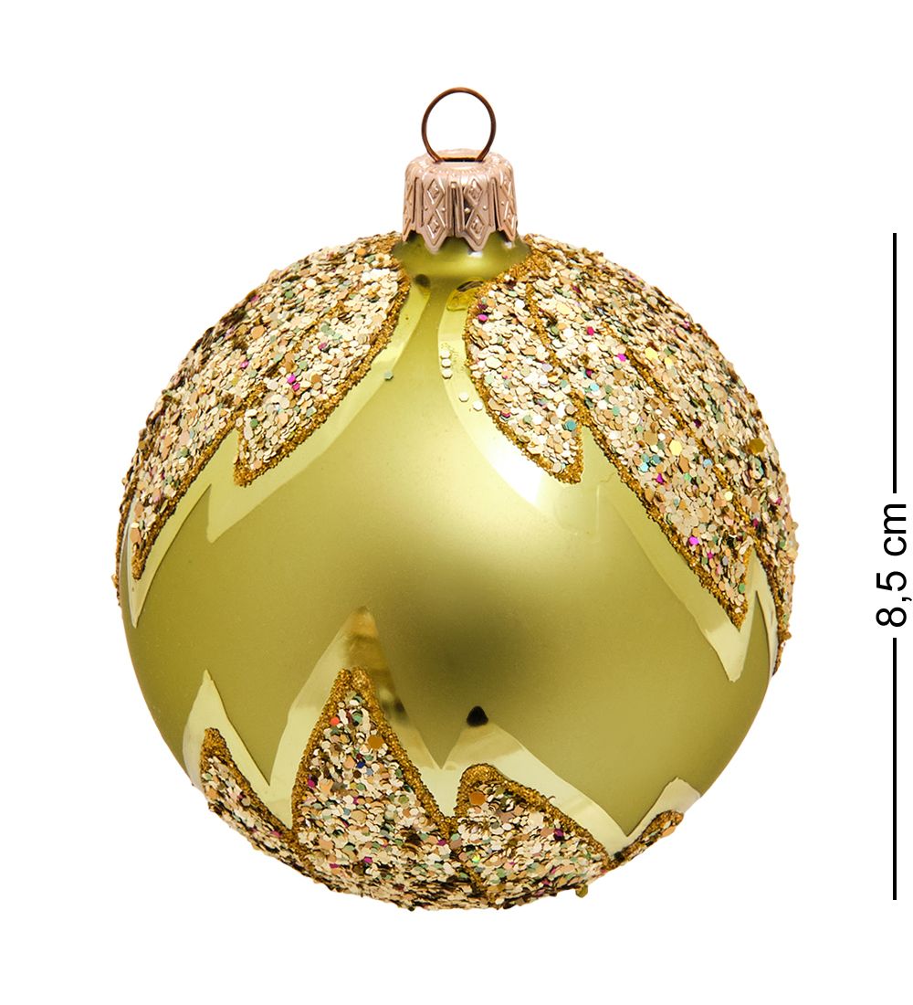 Элита НФШ-1544 Ел.украшение Шар «Кленовый лист» 85 мм