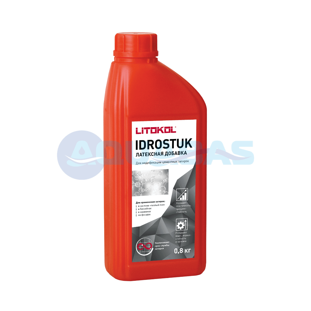 Добавка латексная для затирок Litokol Idrostuk 0,8 кг.