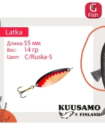 Блесна колебалка Kuusamo Latka 70/14 BLU/R-S