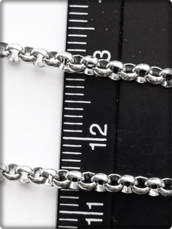 Стальная цепочка длина 50см Stainless Steel (нержавеющая сталь).