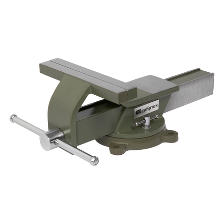 Тиски слесарные, 200 мм, стальные, поворотные Сибртех