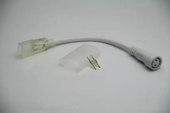 Переходник нить - гибкий неон, белый (3 части), Teamprof (TPF-EC2-015-S-FX-W)