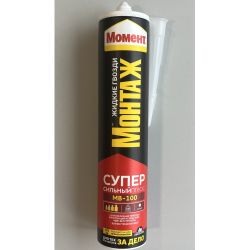 Жидкие гвозди Момент 3040158 МВ-100 Суперсильный Плюс белый 380 г | Момент