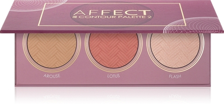 Affect Contour Palette 2 - Палетка косметики: розсветлитель, бронзер и румяна, 3 g