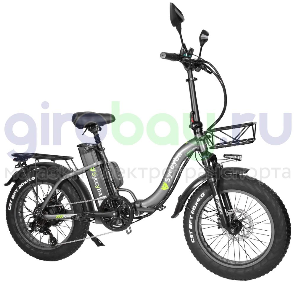 Электровелосипед Syccyba F11 Pro 2025 года (48V/15Ah) - Серый обод фото №8