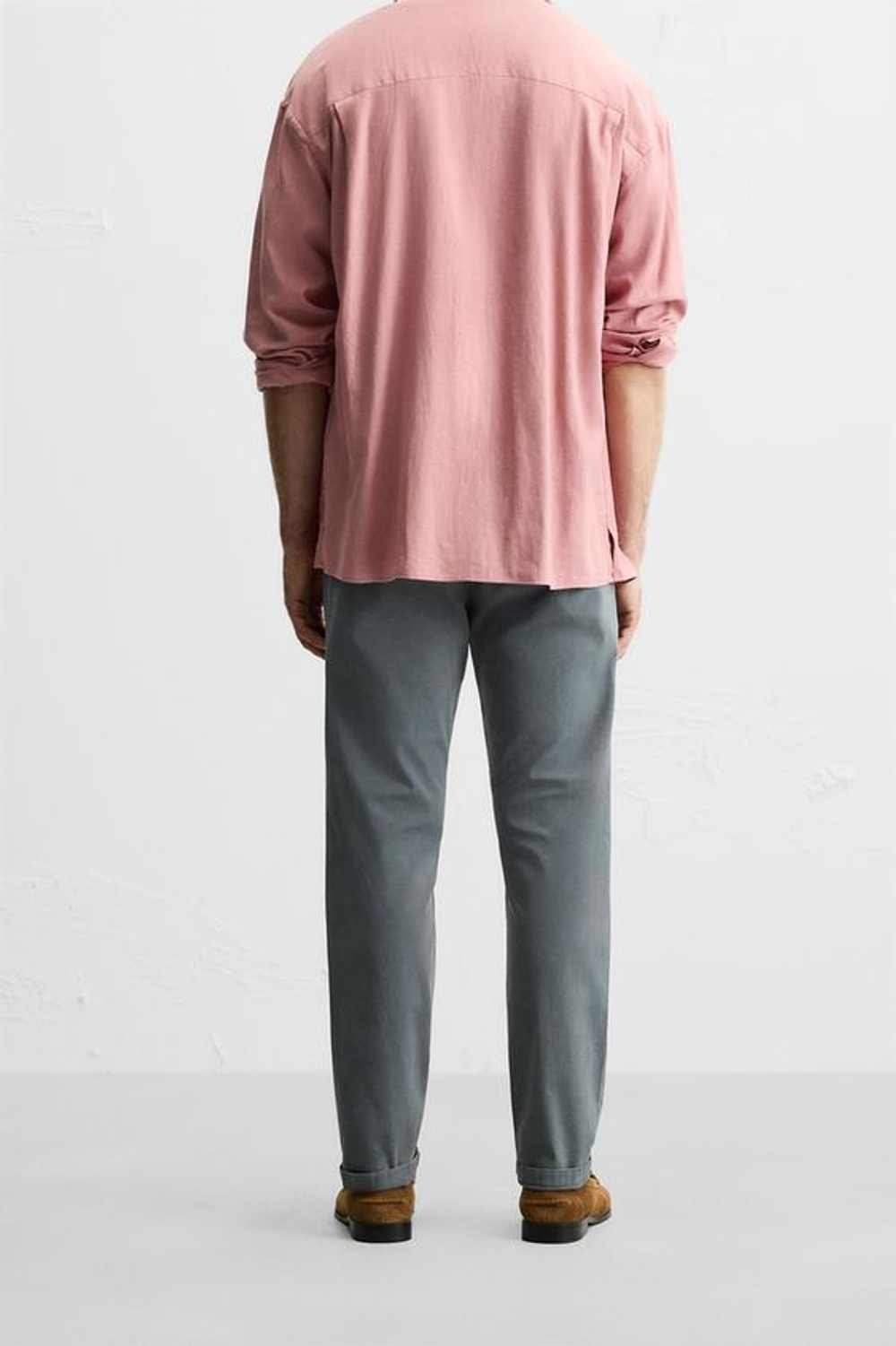 ZARA БРЮКИ ЧИНОС SKINNY FIT, МЯГКИЙ СЕРЫЙ