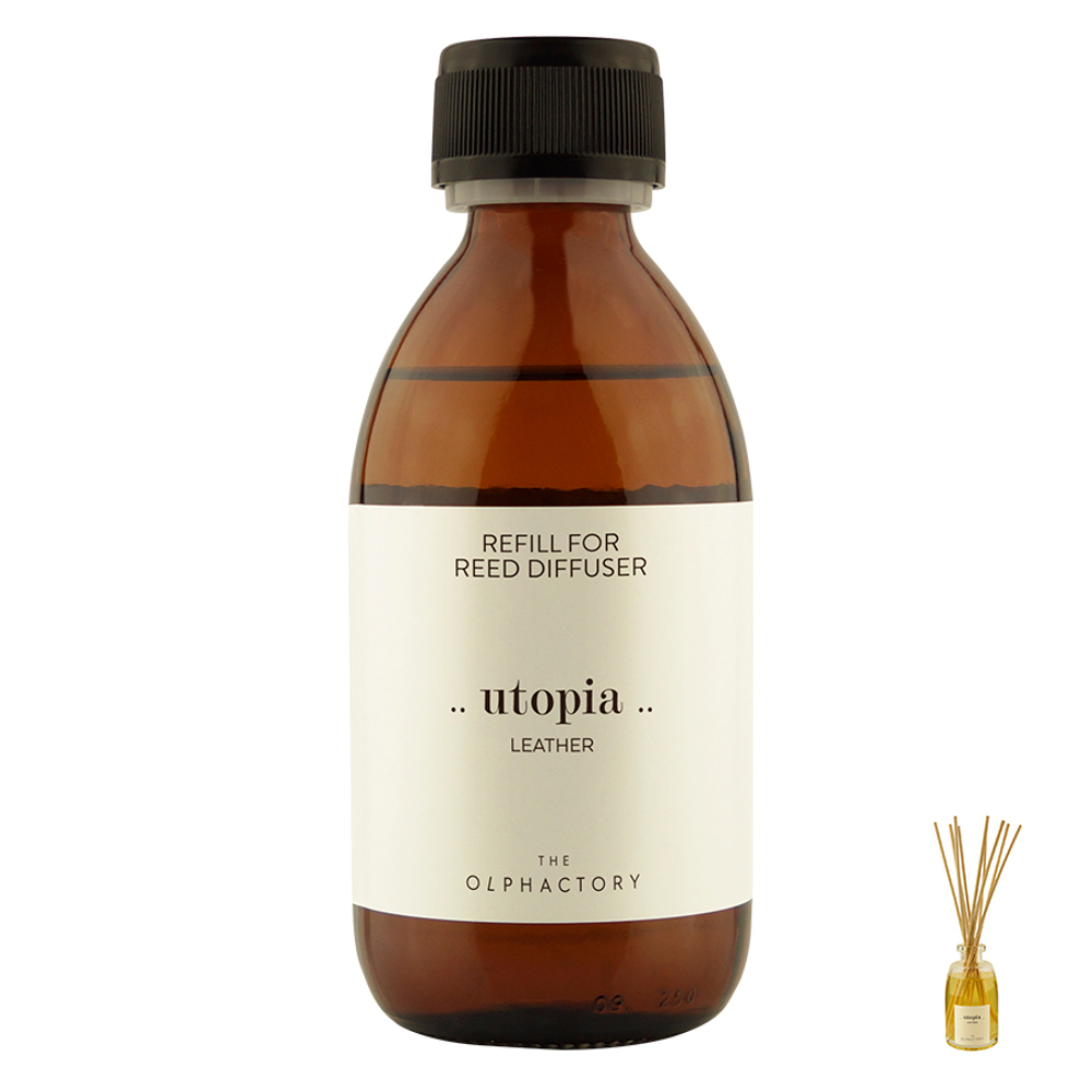 Наполнитель для диффузора the olphactory, utopia, leather, 250 мл