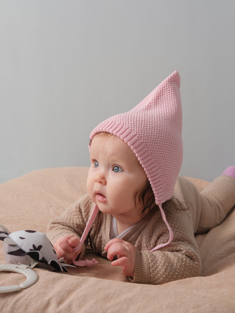 Шапка летняя хлопковая (Розовый) Эльф