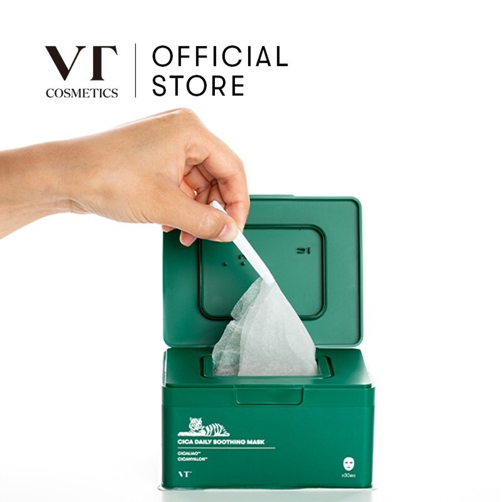 Vt Cosmetics Cica Daily Sooting Mask набор успокаивающих масок с центеллой