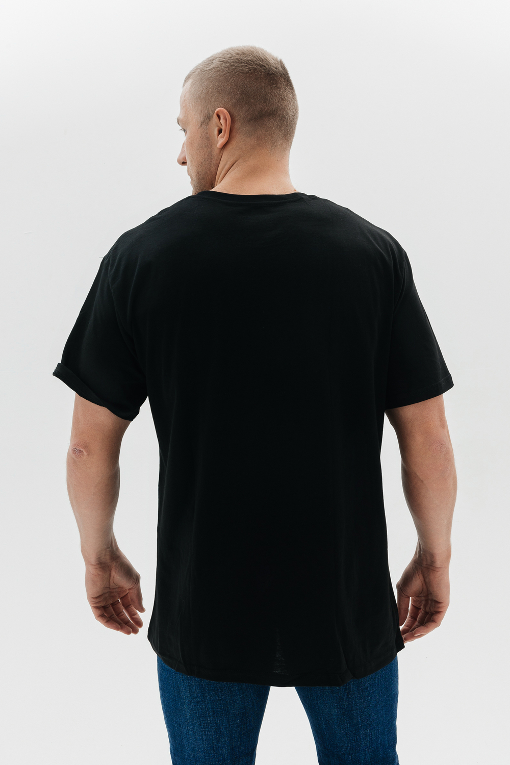 Футболка мужская однотонная