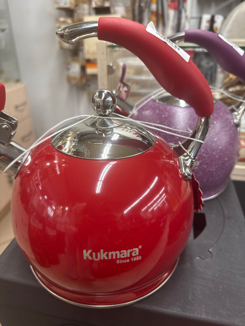 Чайник из нерж.стали со свистком 3л Кукмара