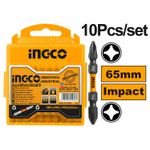 Набор ударных бит IMPACT PH2+PH2 10 шт. INGCO SDBIM21PH233 INDUSTRIAL