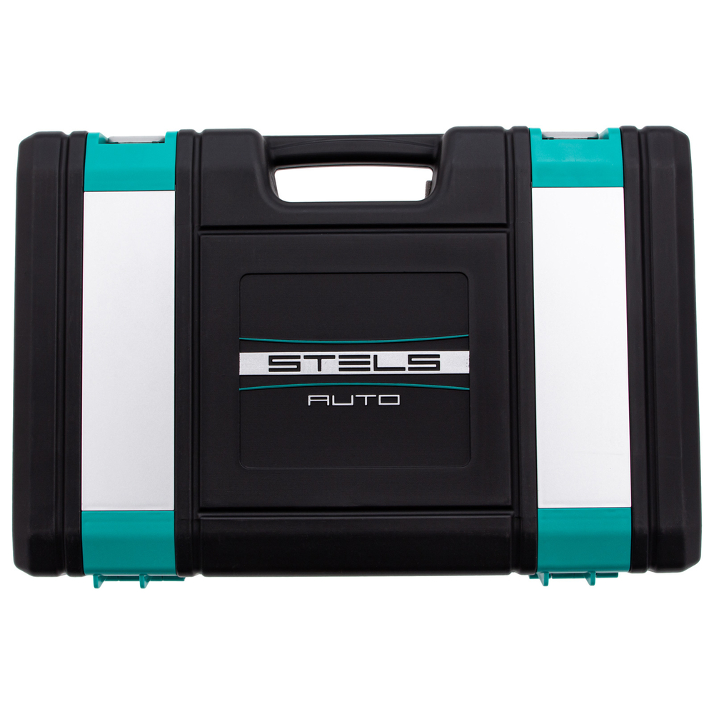 Набор инструментов, 1/4", 3/8", 1/2", Cr-V, S2, усиленный кейс, 151 предмет Stels