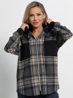 Рубашка Больше чем стиль НЬЮ (серо-бежевая) Б15125-50М LT Collection