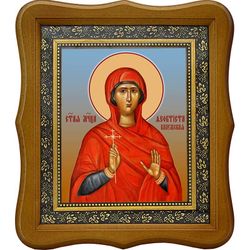 Феоктиста Калужская (Ченцова) мученица. Икона на холсте.