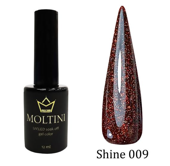 Гель-лак Moltini Shine 009, 12 ml