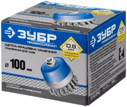 Щетка "ЭКСПЕРТ" чашечная (100 мм; М14) для УШМ Зубр 35271-100_z01