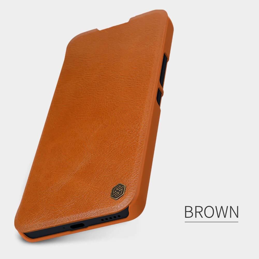 Кожаный чехол-книжка Nillkin Leather Qin для Xiaomi Mi 12 Lite