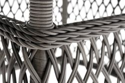 "Эспрессо" плетеный круглый стол, диаметр 118 см, цвет графит