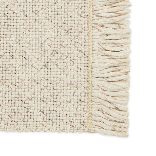 Ковер из переработанного пластика бежевого цвета из коллекции ethnic, 70х160 см