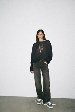 ZARA ДЖИНСОВЫЕ КРОССОВКИ, СИНИЙ