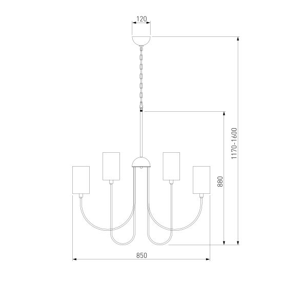 60164/10/ подвесной светильник/ никель Smart
