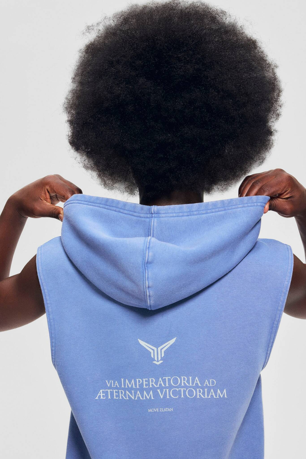 H&M Move x Zlatan Спортивная толстовка без рукавов с капюшоном, синий
