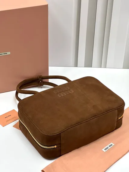 Сумка MIU MIU замшевая, коричневый