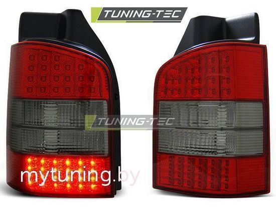 Задние фонари VW T5 red smoke led