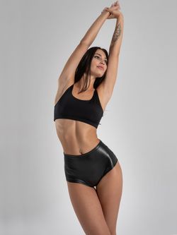 Шорты Pin Up Style высокие, Кожа иск.