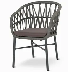 Плетеный стул Dezza, алюминий антрацит