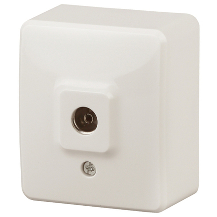 Розетка ЭРА Эксперт 11-3201-02 TV одиночная ОУ IP20 слоновая кость