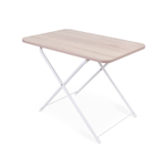 Стол туриста Ника арт.ТСТ/С 1уп. (каркас белый, поверхность дуб сонома)