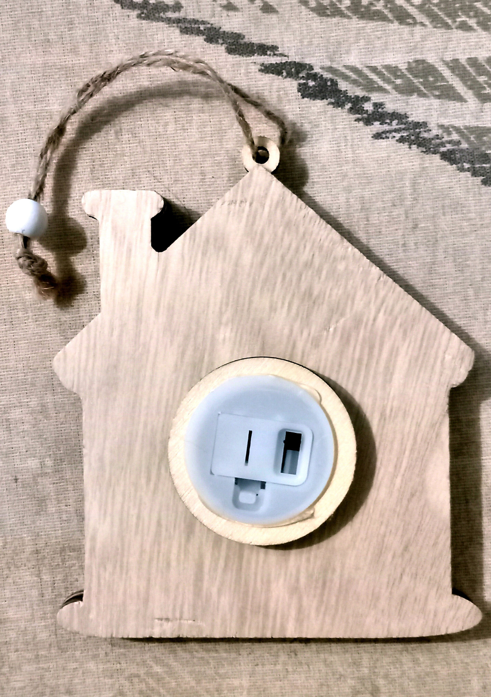 Деревянное ёлочное украшение с подсветкой "С Рождеством"