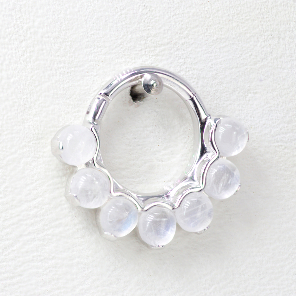 Tiara large with natural stones