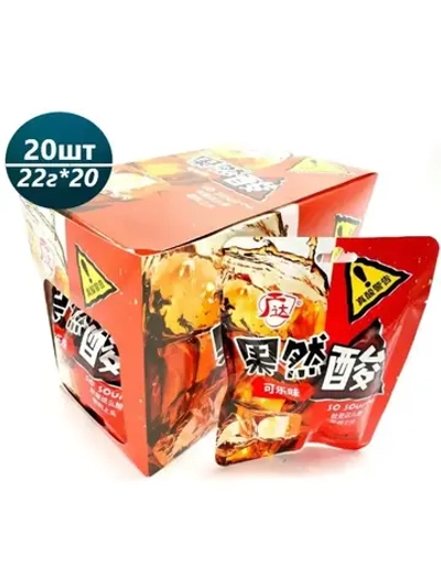 Кислая карамель со вкусом кока колы 22 г * 20 шт