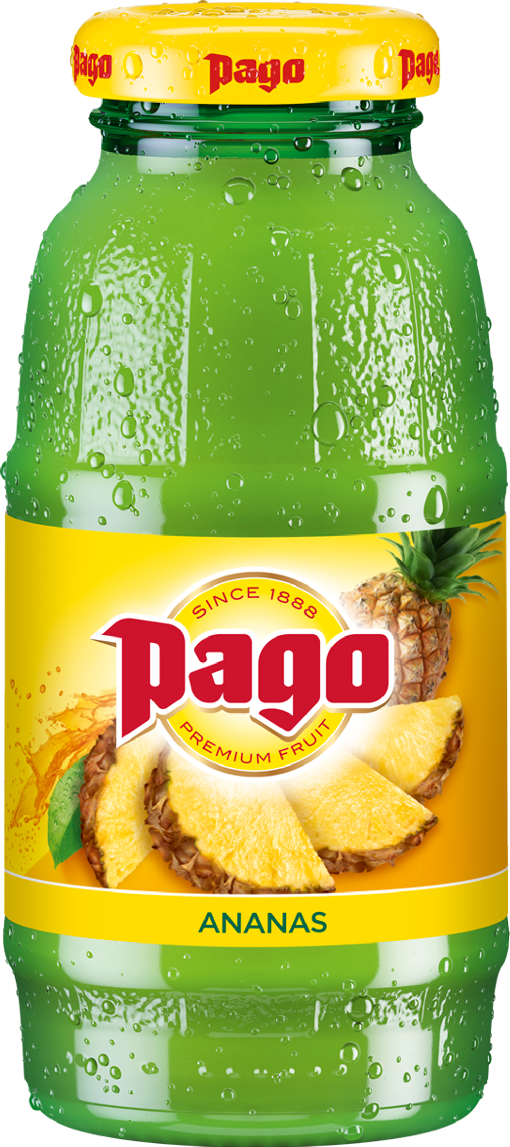Сок Pago Ананас, Glass 0,2 л.