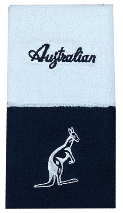 Напульсник теннисный Australian Wristband H8 2P- blu/bianco